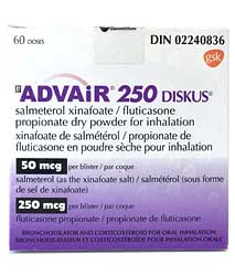 Advair Diskus (Fluticasone/Salmeterol Xinafoate)